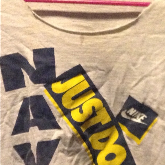 Vintage authentic Navy crop top - Picture 2 of 2